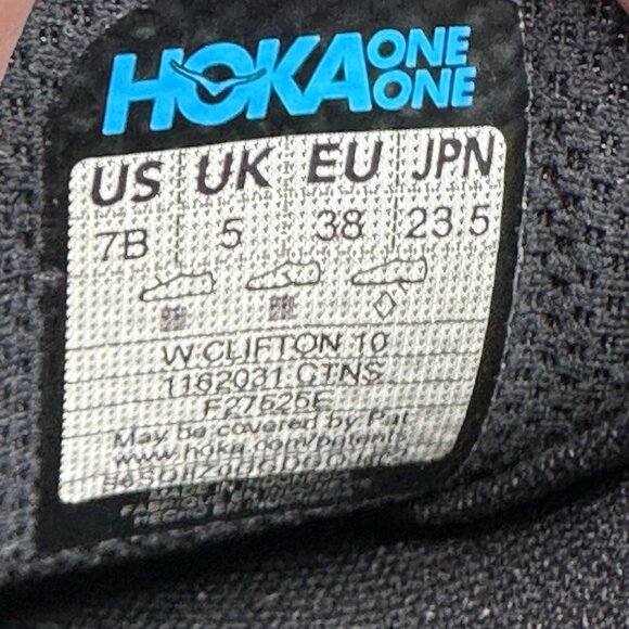 Womens Size 7 (B) Hoka One One Clifton 10 Shoes Pink Black Athletic Running - Picture 8 of 8